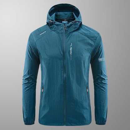 Chaqueta con capucha y protección solar para hombre, para exteriores, de verano