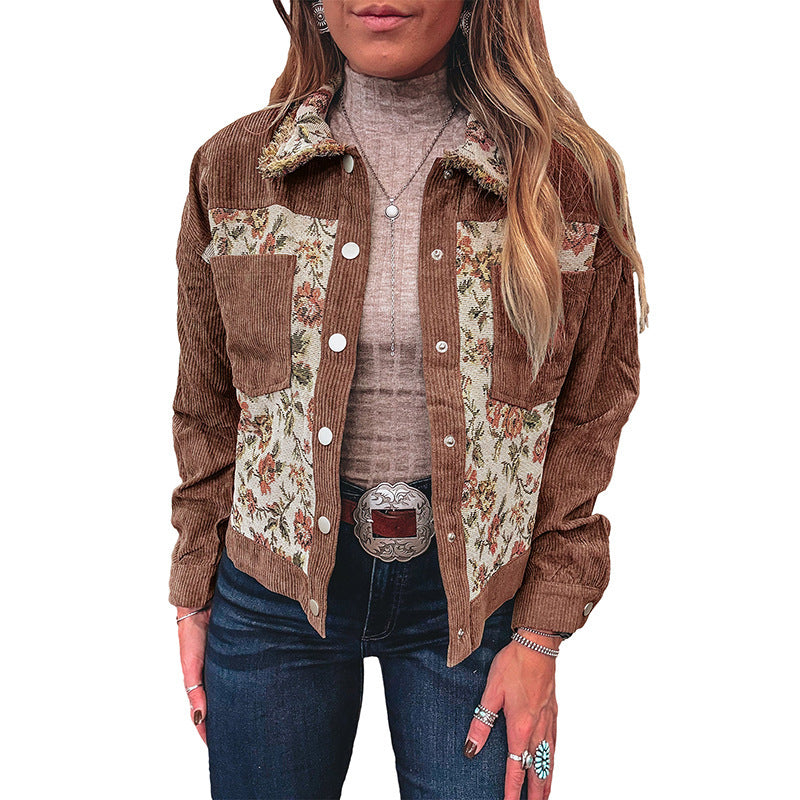 Women's European And American-style Printed Jacket