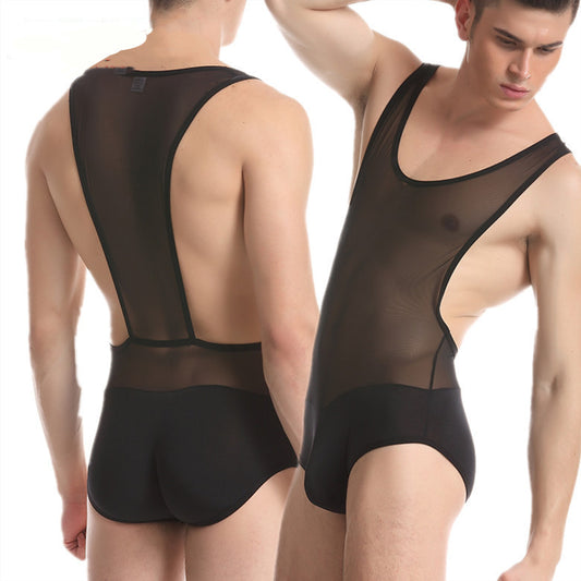 Sculpting Tummy Men's Summer Tulle Mesh Shapewear