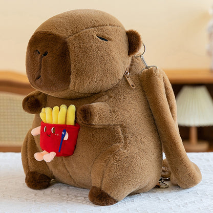 Capybara Rucksack Plüschtier Kreativer Rucksack
