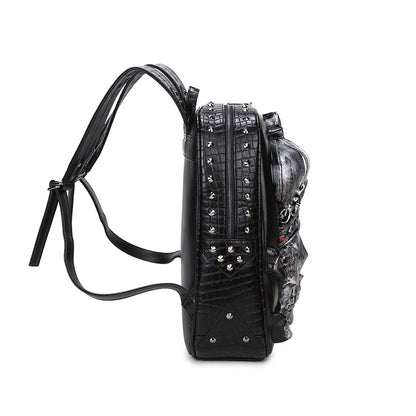 Kreativer Punk-Rucksack mit Totenkopf