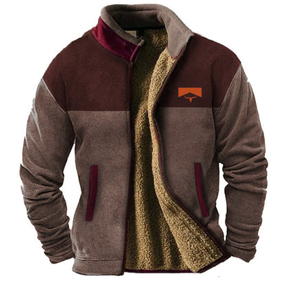 Abrigo acolchado de polar de algodón para hombre