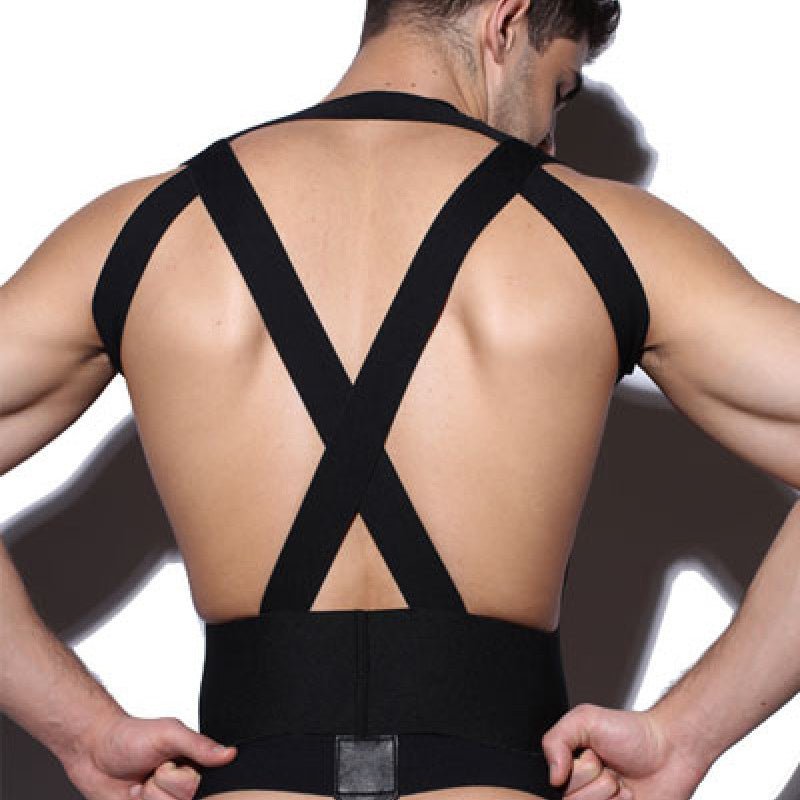 Men's Shapewear Top With A Tight Waistband And Chest Waistband Vest - BAGMODA