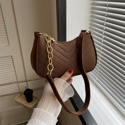Bolso bandolera sencillo de moda, bolso de hombro de gran capacidad.