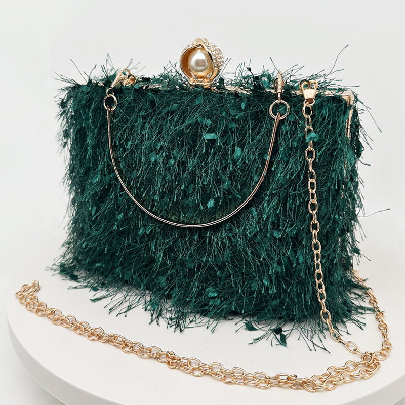 Tassel Party Evening Bag Fashion Luxury Designer Square Bags Crossbody Shoulder Bag Ladies