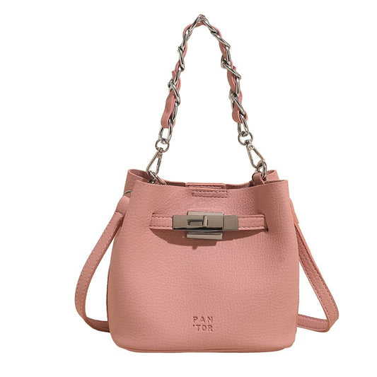 Retro Soft Leather PU Leisure Bucket Bag