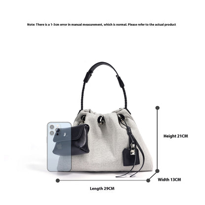 Bolso bandolera de piel auténtica