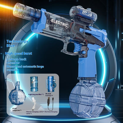 Pistola de agua eléctrica Fire Rat, luz fría, totalmente automática, juguete de verano, deportes, entretenimiento, regalos para niños, AC223