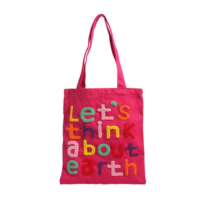 Vielseitige Canvas-Tasche mit großem Fassungsvermögen für Damen