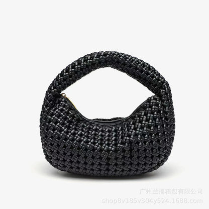 Elegante bolso de luna nueva tejido a mano