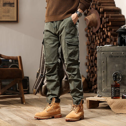 High Street Loose Functional Casual Pants Men - BAGMODA