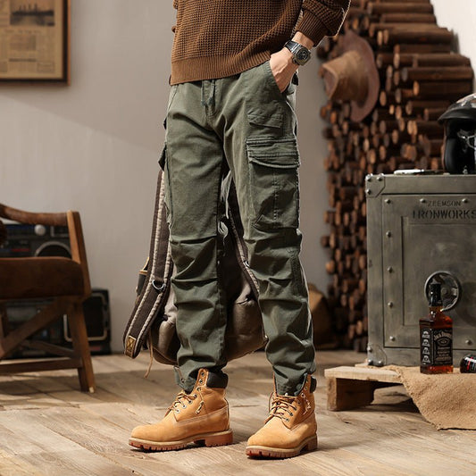 High Street Loose Functional Casual Pants Men - BAGMODA