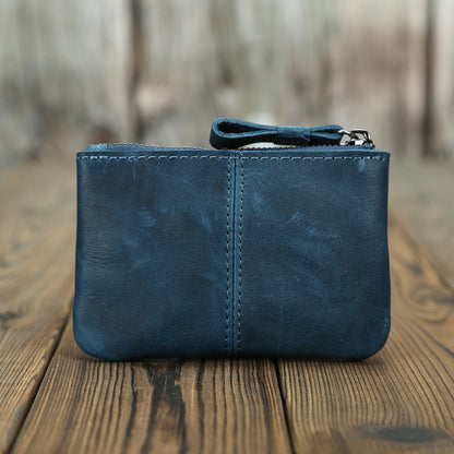 Monedero retro de cuero de Caballo Loco para hombre