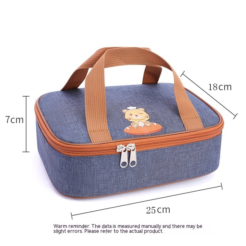 Children's Thermal Insulation Portable Commercial Lunch Box Lunch Bag Oxford Cloth