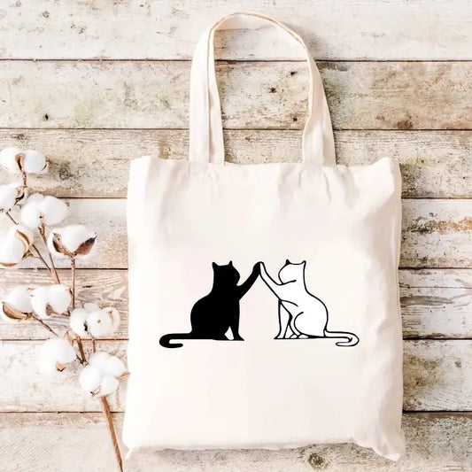 Printed Canvas Casual Tote Bag