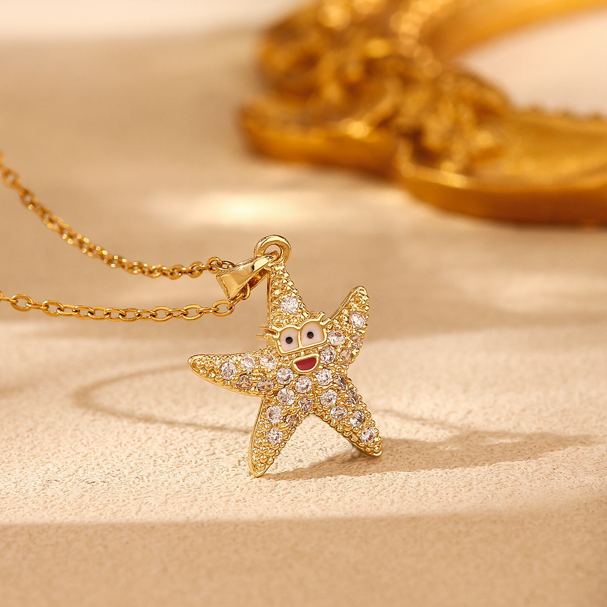 Ocean Series Starfish Necklace Accessories Women's Design Sense
