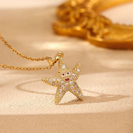 Ocean Series Starfish Necklace Accessories Women's Design Sense