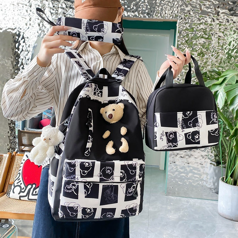 Cute Bear Three-piece Set Bag