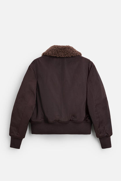 Herren Stehkragen Baumwollgefütterte Manteljacke mit Taschen