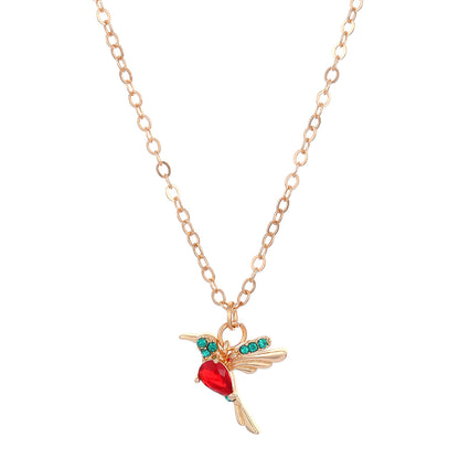 Cadena de clavícula con forma de pájaro y personalidad de moda para mujer