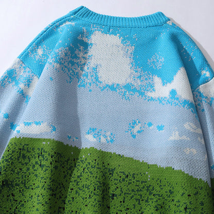 Brand Landscape Jacquard Sweater