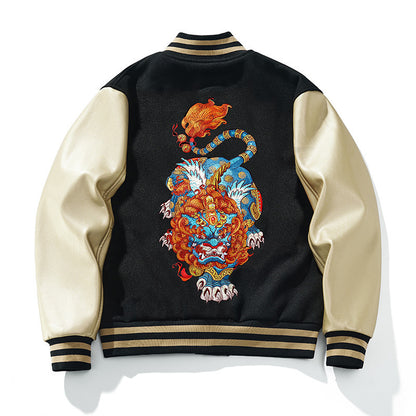Strapazierfähige bestickte Herrenjacke im chinesischen Stil