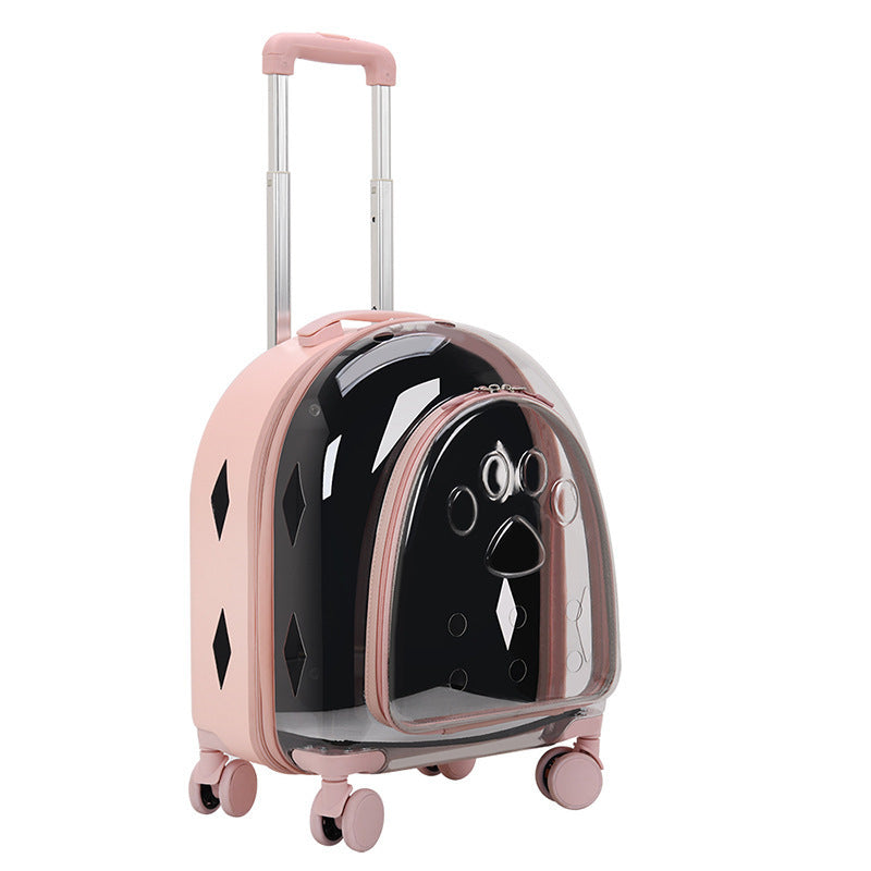 Creative Pet Trolley Transparent Bag