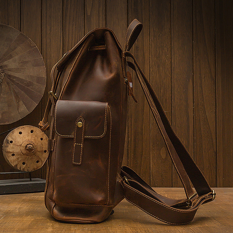 Timberwolf Retro Leather Backpack