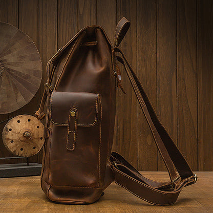 Mochila de cuero retro Timberwolf