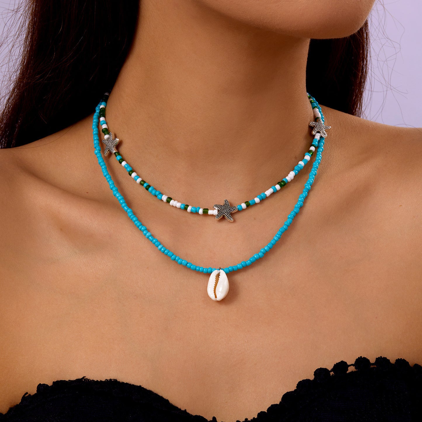 Women's Beads Of Necklace Shell Fashion Pearl Creative Shell