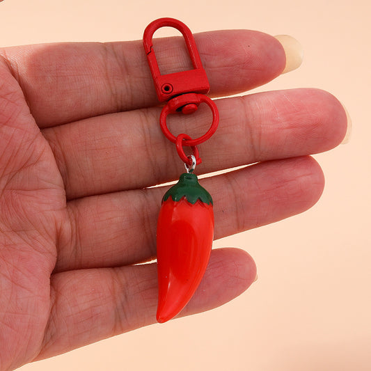 Creative Trendy Personalized Chili Keychain Accessory