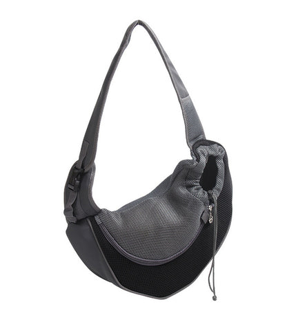 1 stück Outdoor Reise Mesh Oxford Pet Puppy Träger Handtasche Tasche Einzelner Schulterbeutel Sling Mesh Komfort Reise Tote Schultertaschen