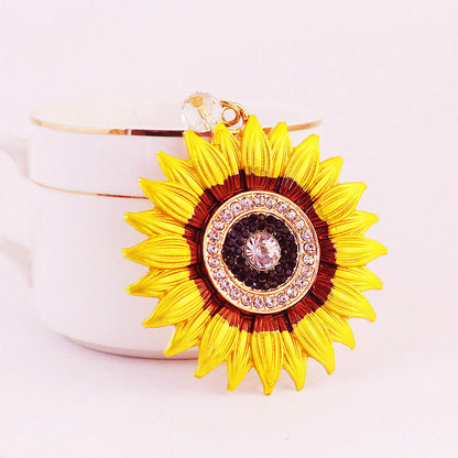 Accesorios para llaveros con forma de girasol