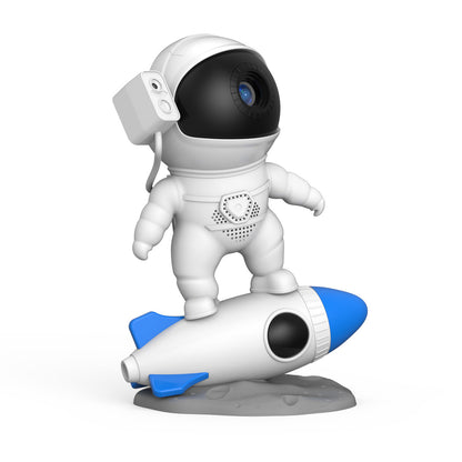 Lámpara de escritorio para proyector de cielo estrellado, astronauta, galaxia y cohete