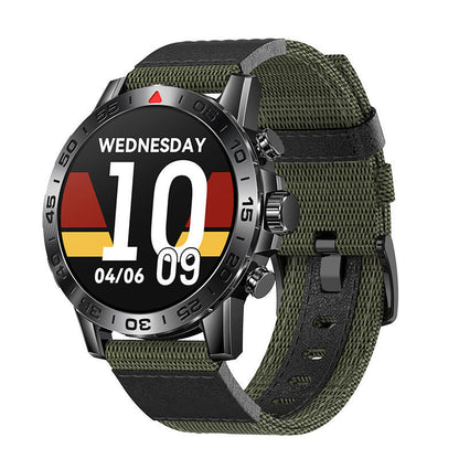 Reloj inteligente con llamadas Bluetooth, reproducción de música, frecuencia cardíaca, presión arterial, multideporte, resistente al agua