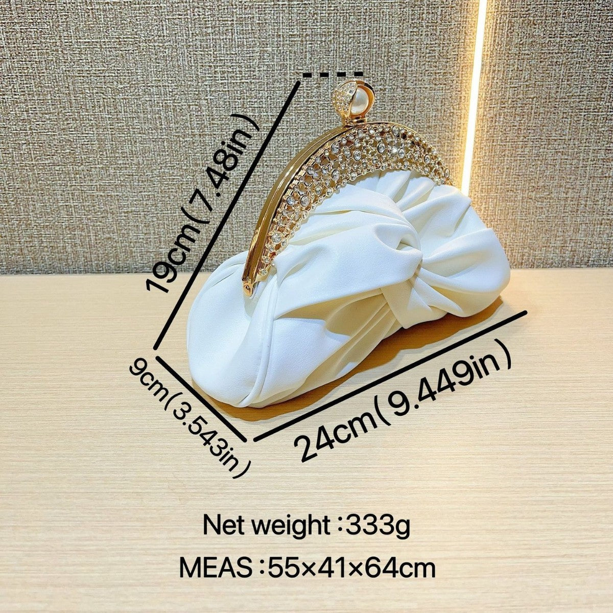 Diamond-embedded Socialite Mini Clutch