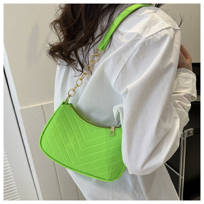 Bolso bandolera sencillo de moda, bolso de hombro de gran capacidad.