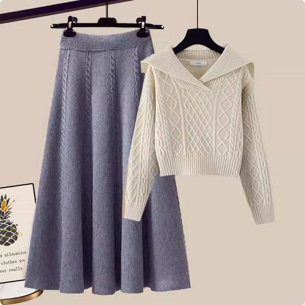 Autumn And Winter New Solid Color Loose And Lazy Style Short Knitwear For Women