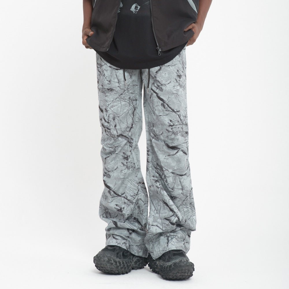 Splash Ink Tie - dye Camouflage Casual Pants Men - BAGMODA