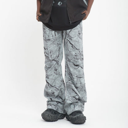 Splash Ink Tie - dye Camouflage Casual Pants Men - BAGMODA