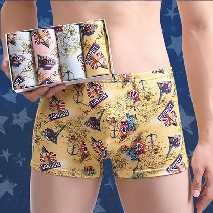 Men's Boxer Briefs Student Trendy Fashion New