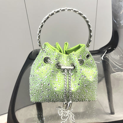 Drawstring Rhinestone Women's Bag