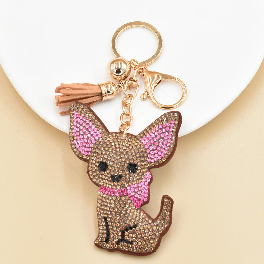 Girls' Keychain Rhinestone Bag Pendant