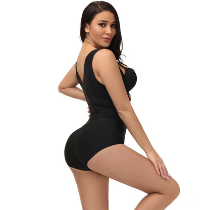 Nicht abfärbende einteilige Shapewear-Shorts, hochelastischer Bauchkorsett-Body