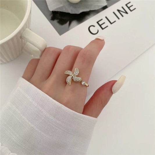 Female Versatile Micro Inlaid Rotating Ring