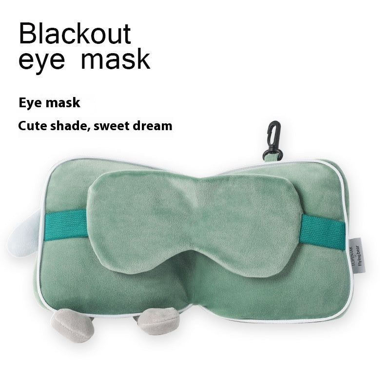 Storage Eye Mask U-shape Pillow Travel Portable Hanging Luggage