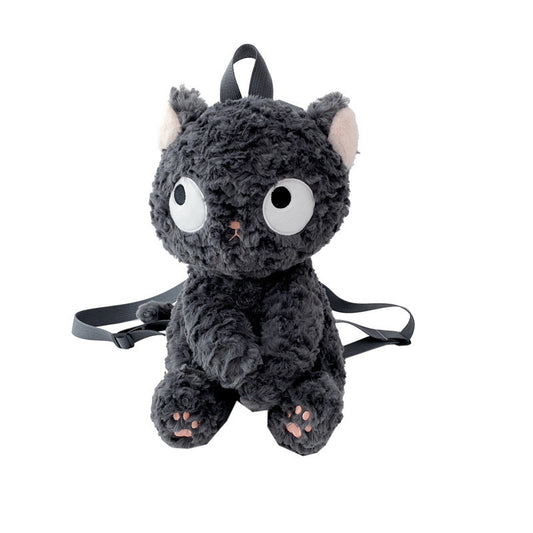 Black Cat Doll Plush Backpack Bags