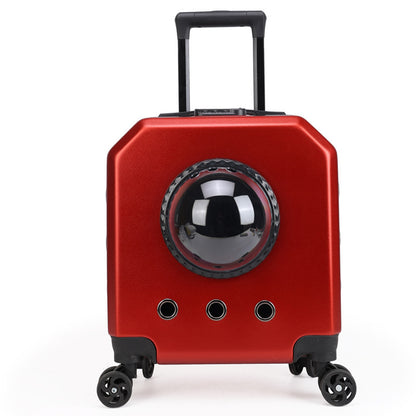 Nuevo estuche de transporte para mascotas con ruedas para gatos
