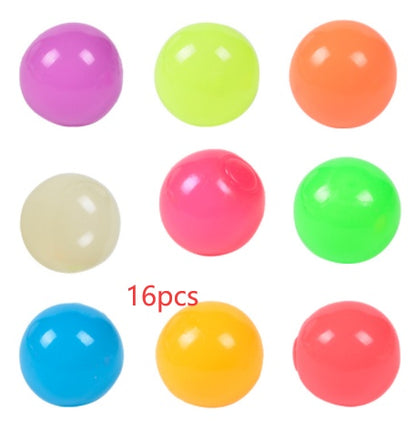 Bolas adhesivas luminosas para pared, juegos de fiesta en casa, juguetes novedosos que brillan en la oscuridad, juguete de descompresión para apretar.