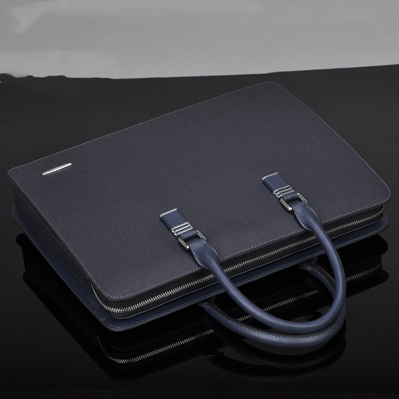 Maletín de negocios con cerradura de combinación y múltiples compartimentos para hombre